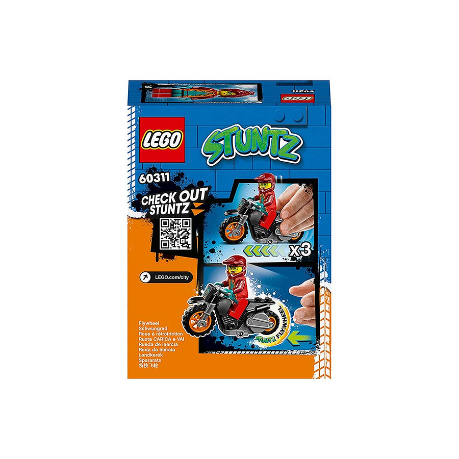 Lego Moto Acrobática Fuego  2