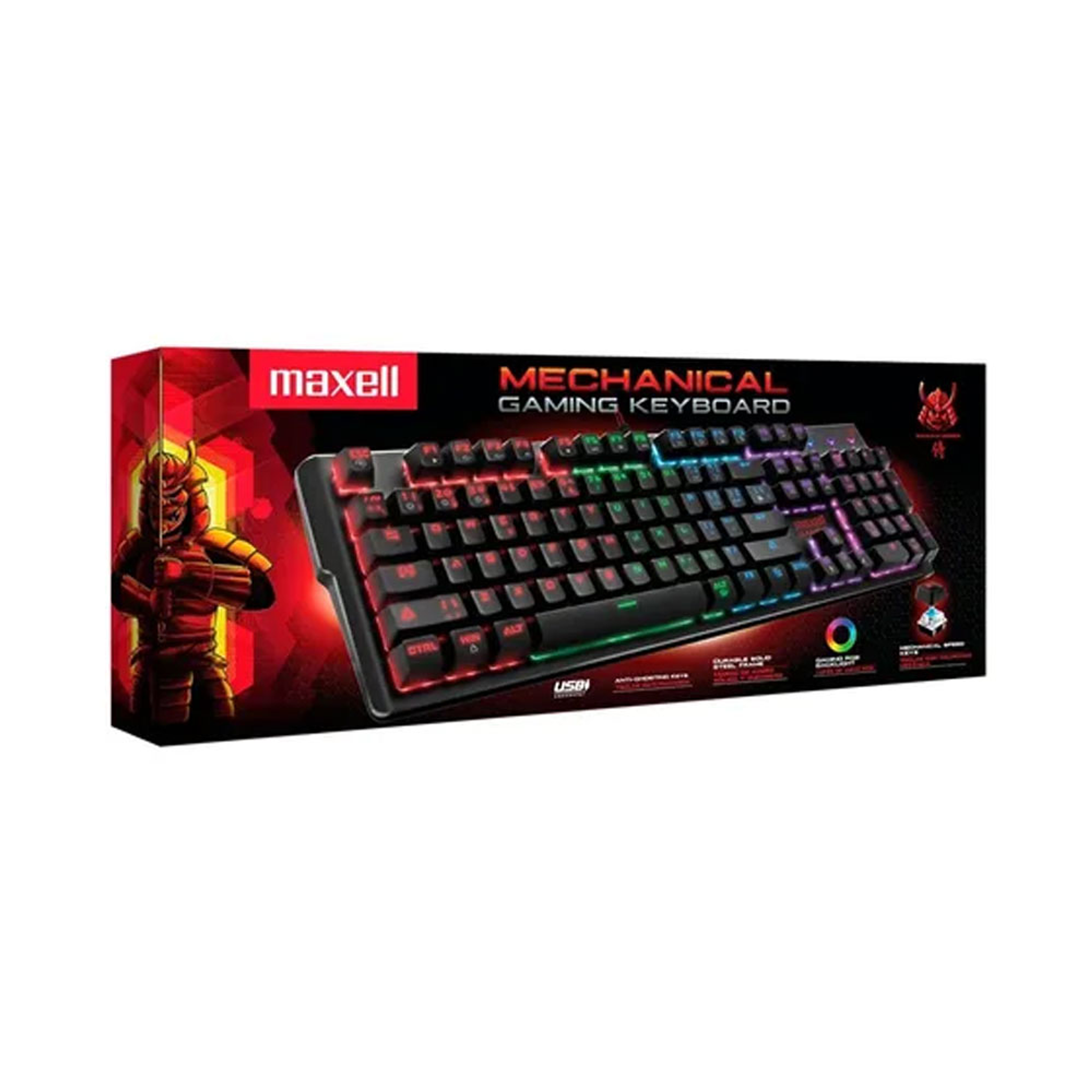 Teclado Maxell Gaming Mecánico 2.4 GHZ Iluminado   1