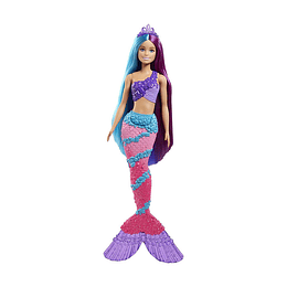 Barbie Dreamtopia Muñeca Sirena Con Pelo De Colores 