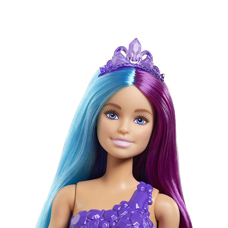 Barbie Dreamtopia Muñeca Sirena Con Pelo De Colores  3