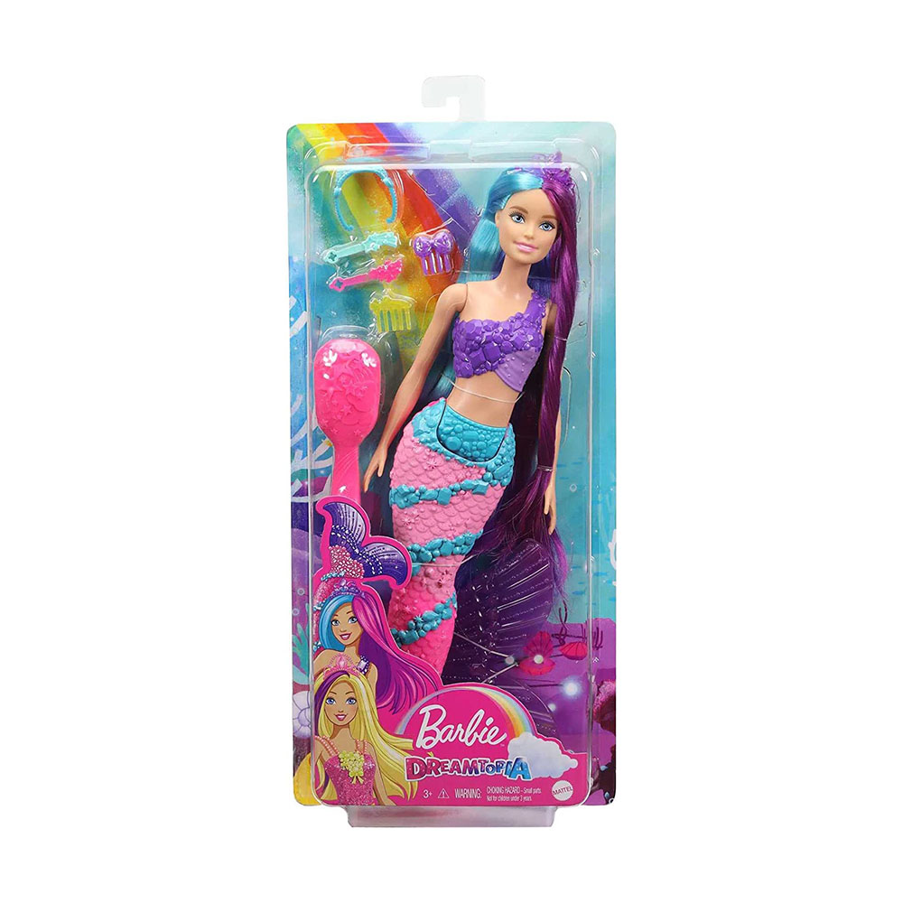 Barbie Dreamtopia Muñeca Sirena Con Pelo De Colores