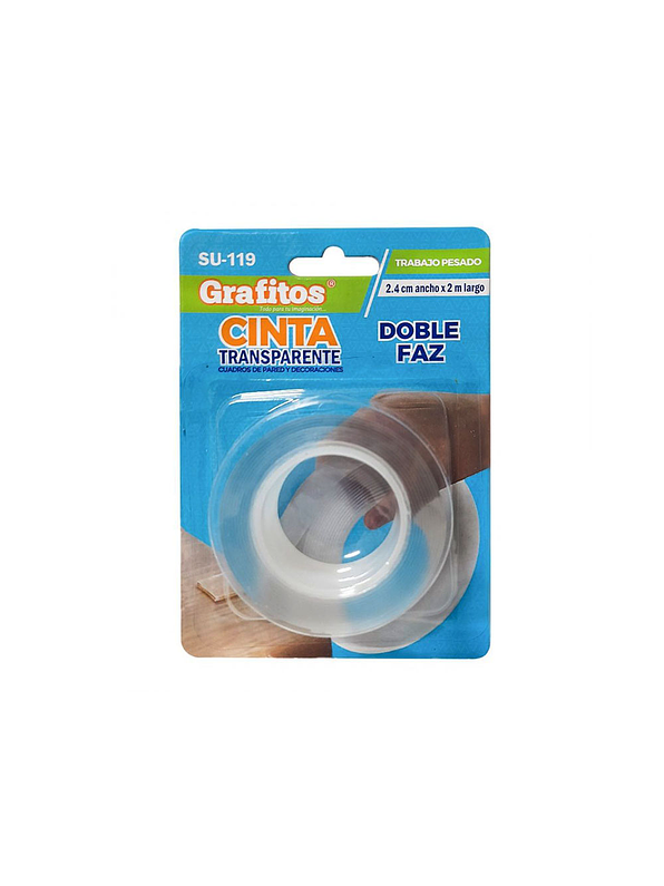 Cinta Doble Faz Transparente  1