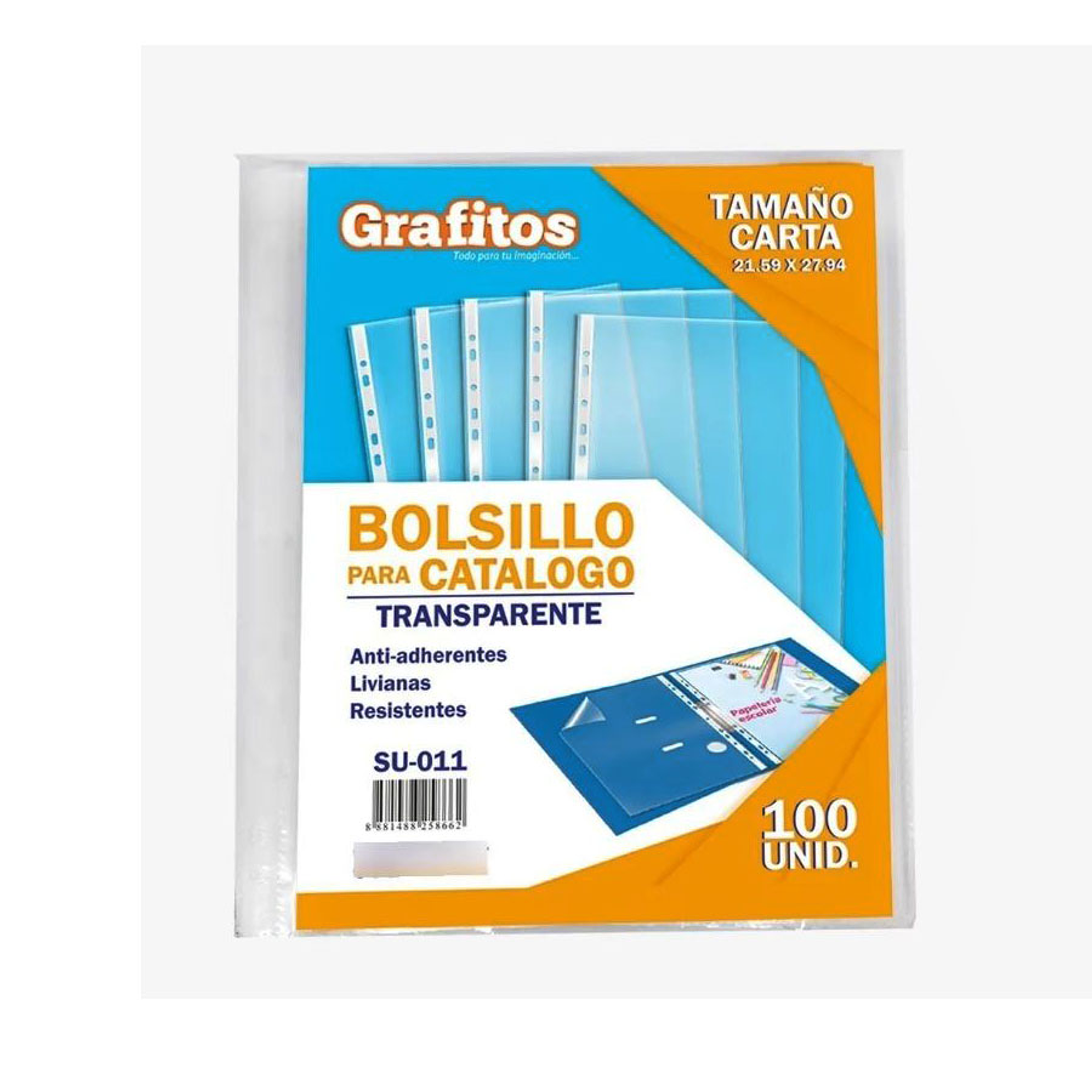 Bolsillo Para Catalogo Carta X 100 Unidades