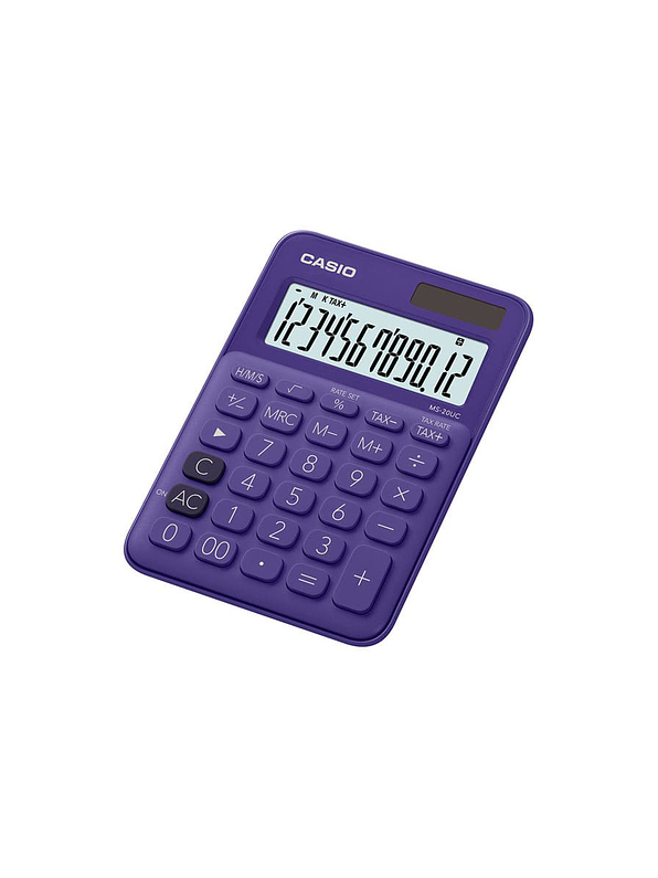 Calculadora Casio 12 Dígitos Morada  1