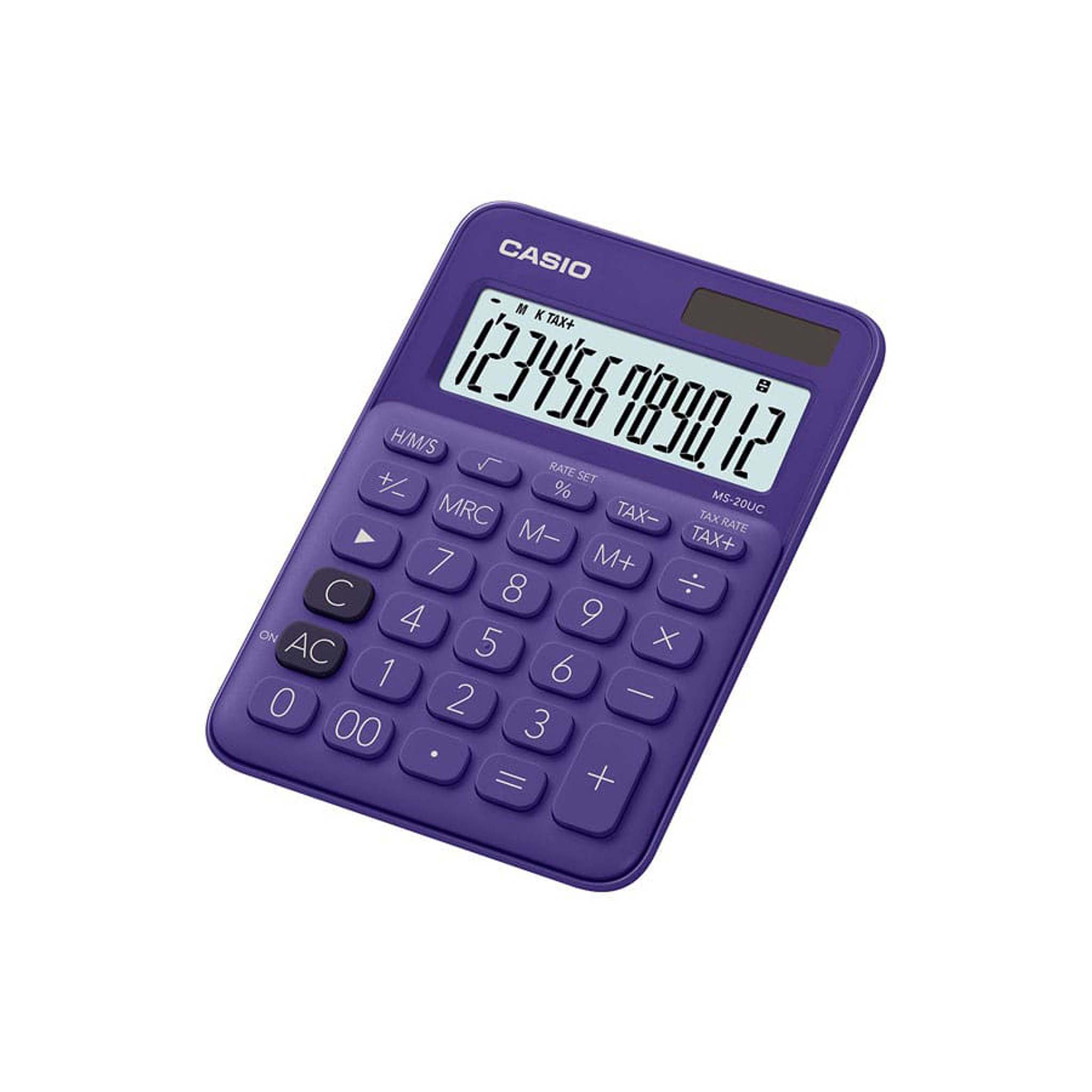 Calculadora Casio 12 Dígitos Morada 