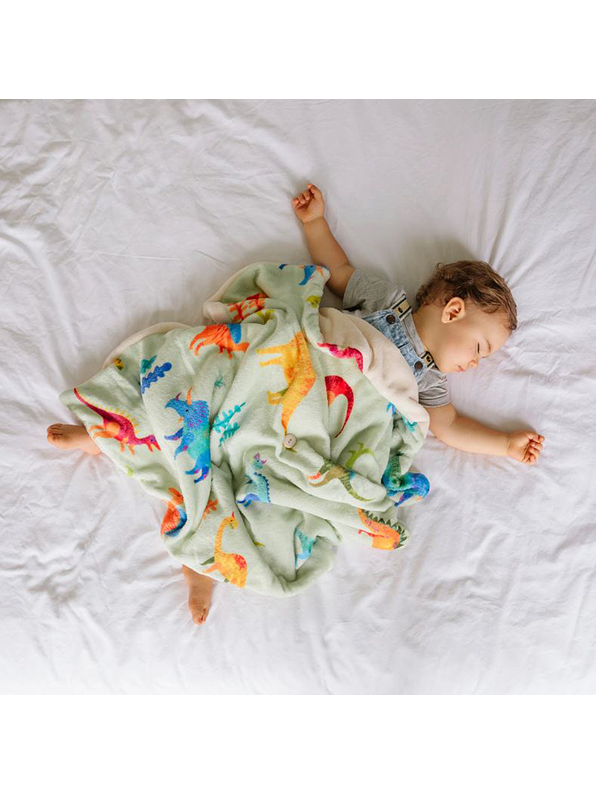 Cobija Para Bebé Estampado De Dinosaurios  1