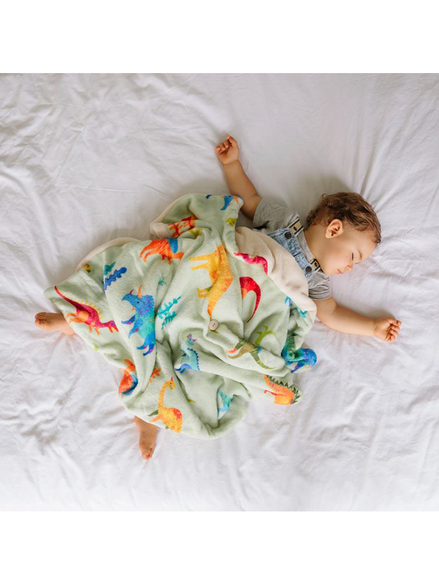 Cobija Para Bebé Estampado De Dinosaurios  1