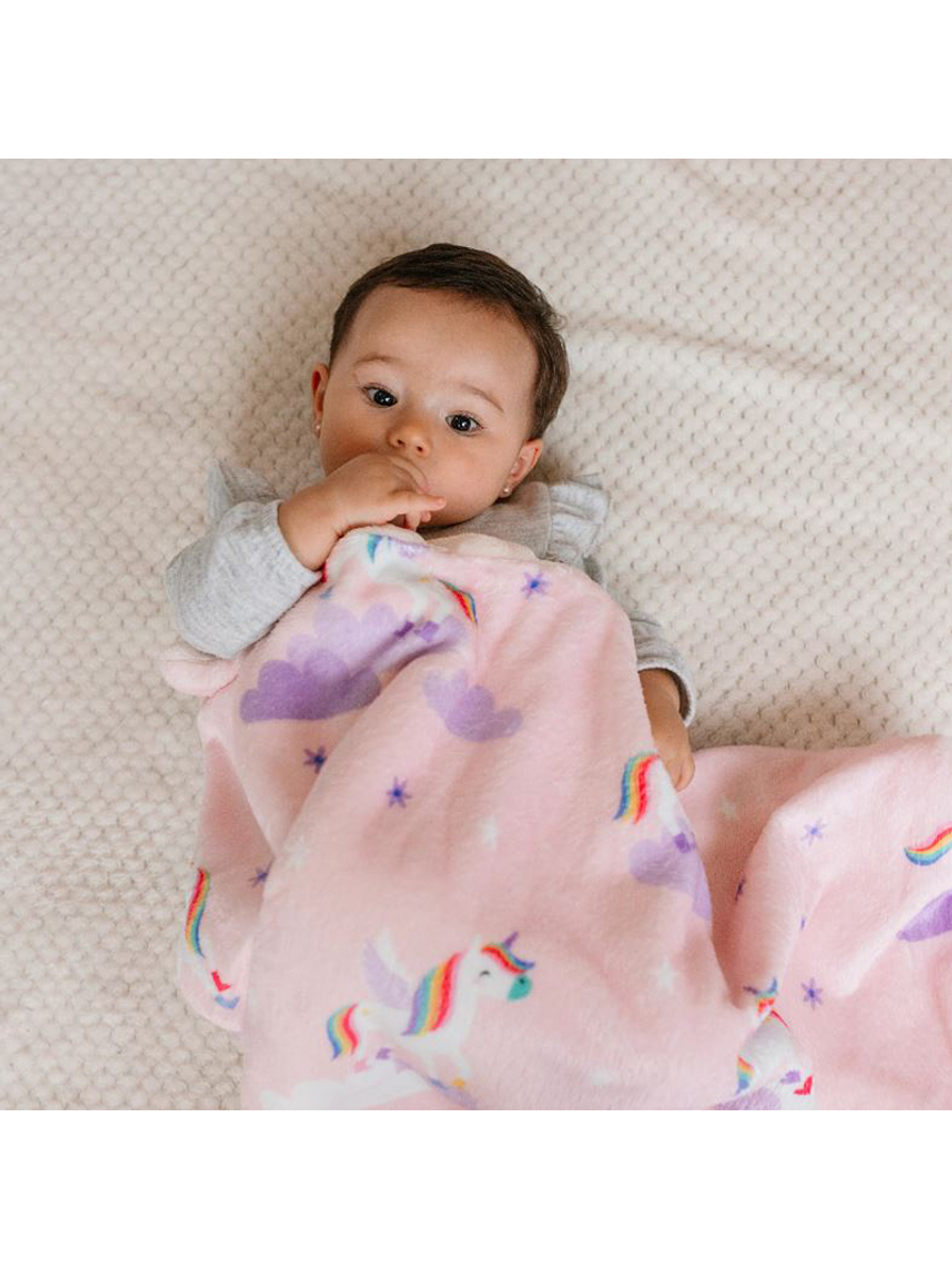 Cobija Para Bebé Estampado De Unicornios  2