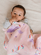 Cobija Para Bebé Estampado De Unicornios  - Miniatura 2