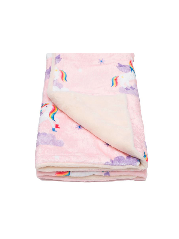 Cobija Para Bebé Estampado De Unicornios  1