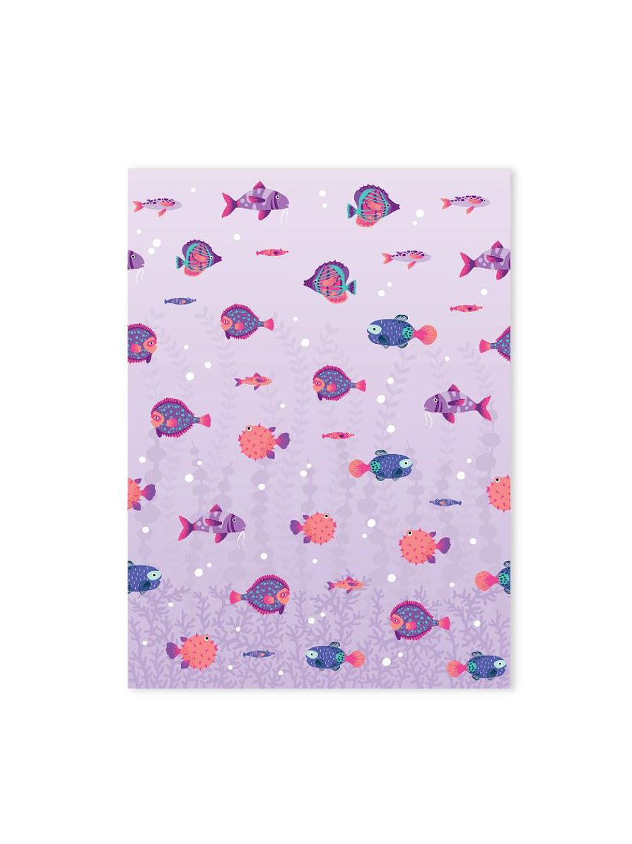 Cobija Para Bebé Estampado De Animalitos De Mar  3