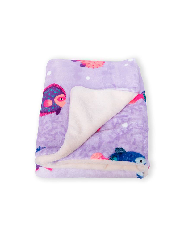 Cobija Para Bebé Estampado De Animalitos De Mar  1