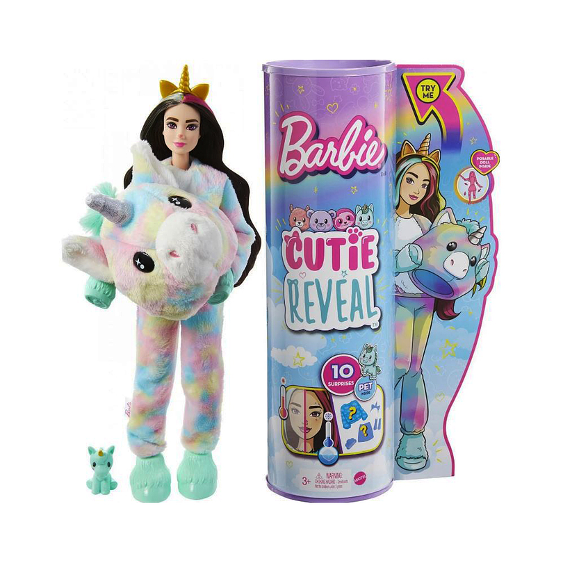 Barbie Cutie Reveal Disfraz De Unicornio