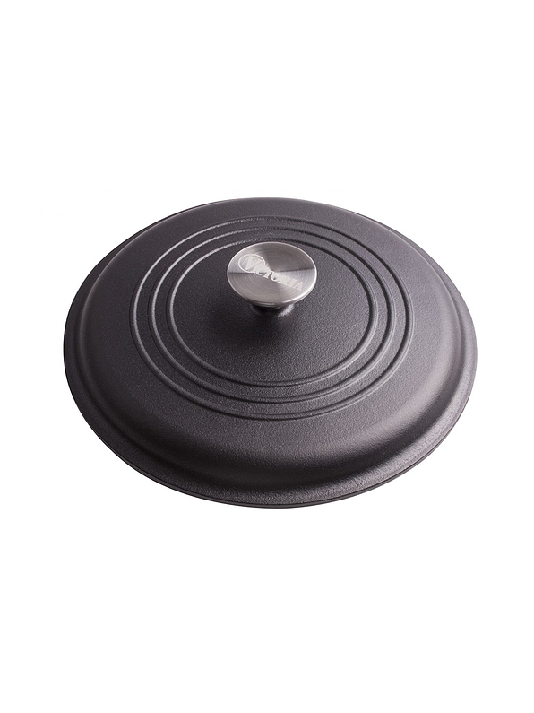 Olla 4QT Con Tapa Hierro Negro Mate 3.8 Litros  4