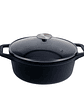 Olla 4QT Con Tapa Vidrio Negro Mate 3.8 Litros  - Miniatura 3