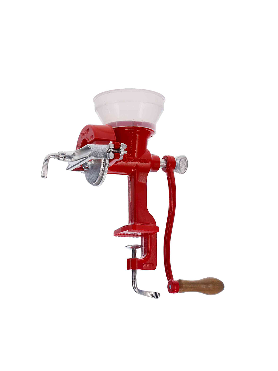 Molino Tradicional Grano Rojo Tolva Plástica  1