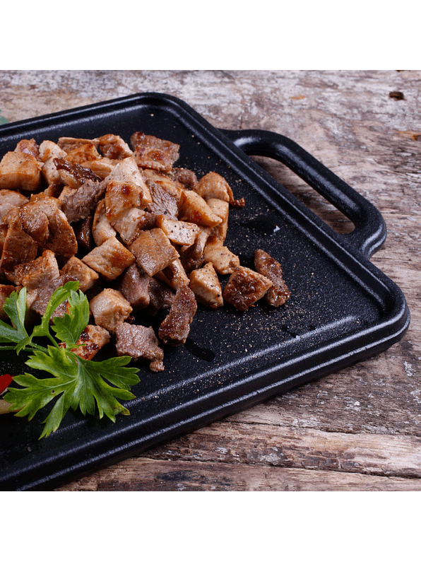 Plancha Para Asar De Hierro Fundido Negro Mate 33 x 21 Cm  3