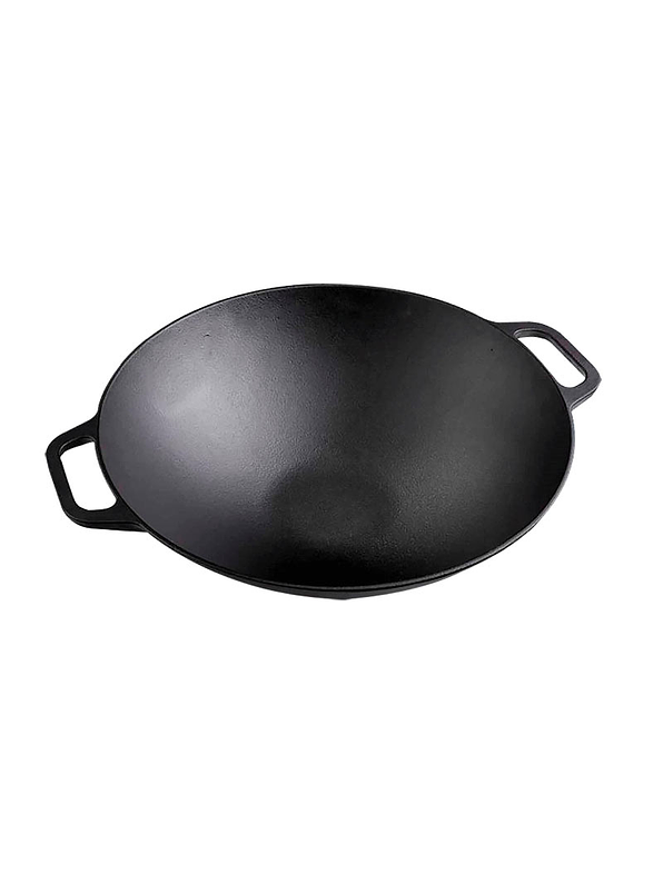 Sartén Wok De Hierro Fundido 14 Pulgadas 35 Cm  1