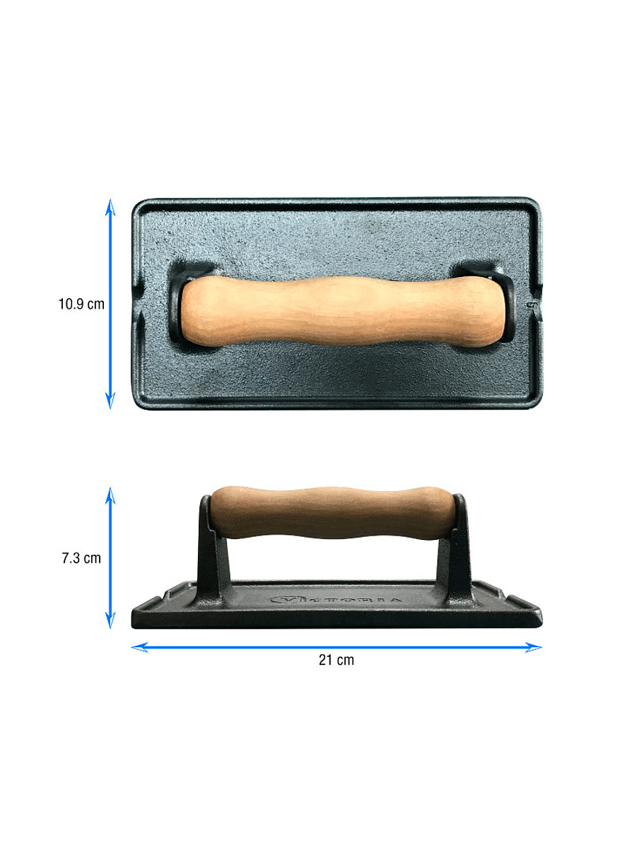 Pisador De Carnes De Hierro Fundido 21 x 11 Cm  3