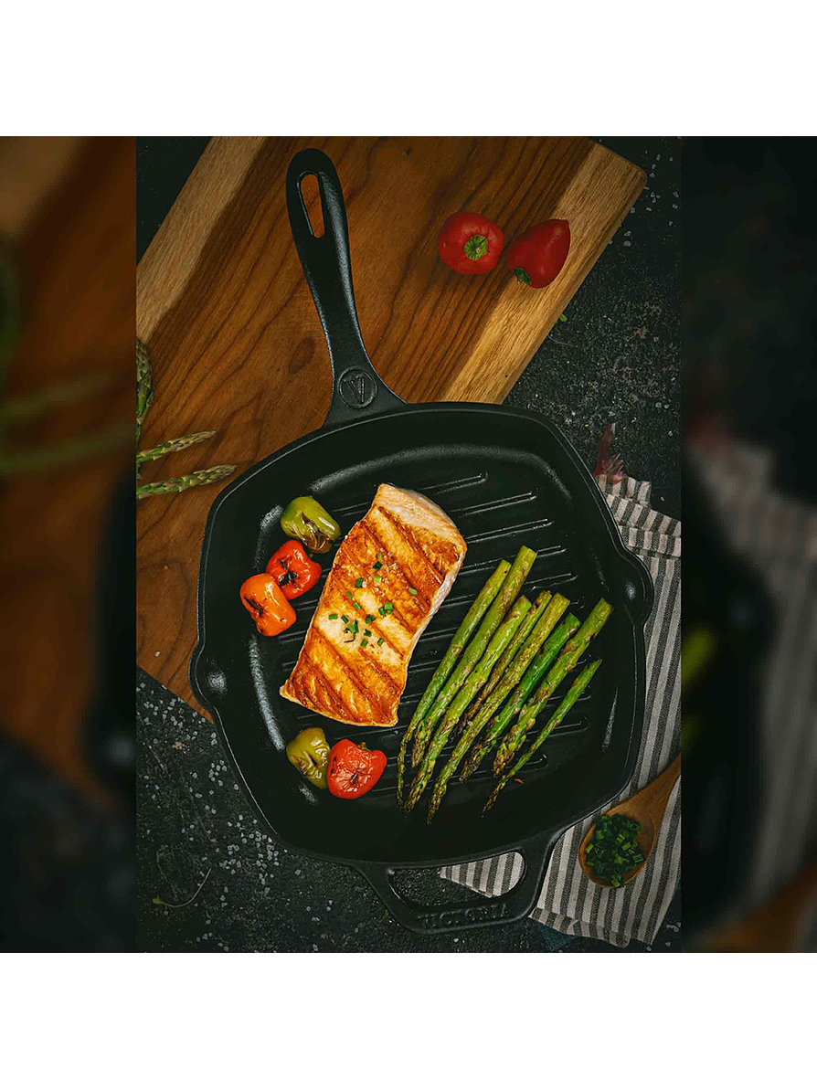 Sartén De Hierro Fundido Cuadrado 25 x 25 Cm  5