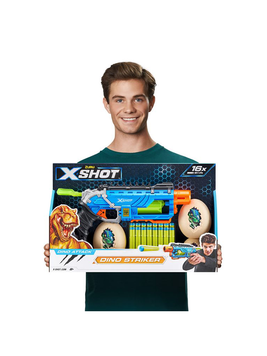 Lanzador De Dardos Dino Striker 16 Dardos X-Shot  9