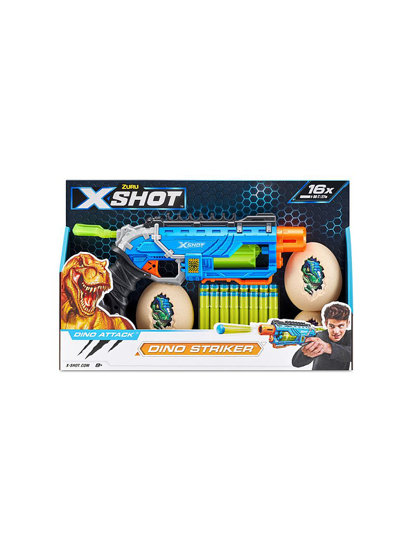 Lanzador De Dardos Dino Striker 16 Dardos X-Shot  13