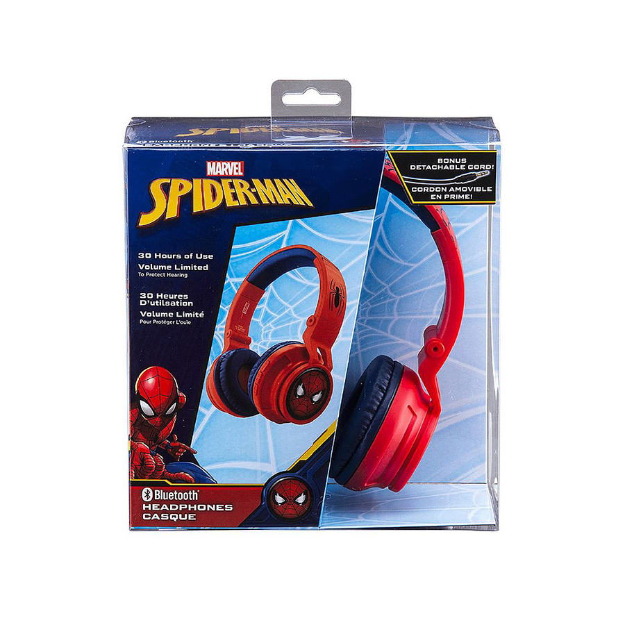 Audífonos Bluetooth De Lujo Spiderman Rojo 5
