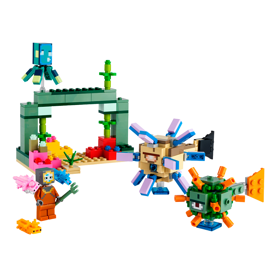 Lego Minecraft La Batalla contra el Guardián 3