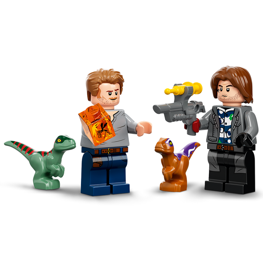 Lego Jurassic World Persecución En Moto Del Dinosaurio Atrocirraptor 5