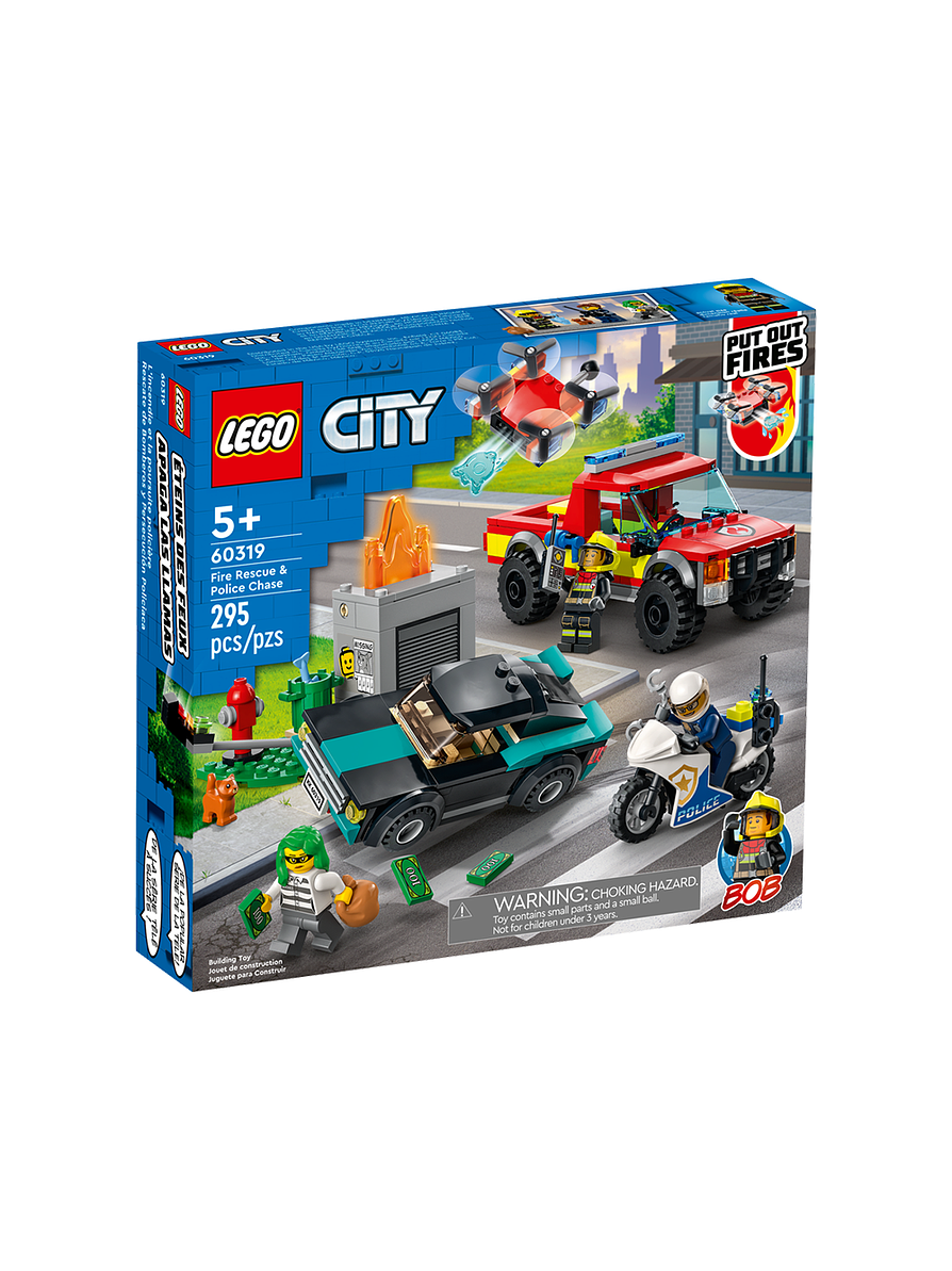 Lego City Rescate de Bomberos Y Persecución Policial 1