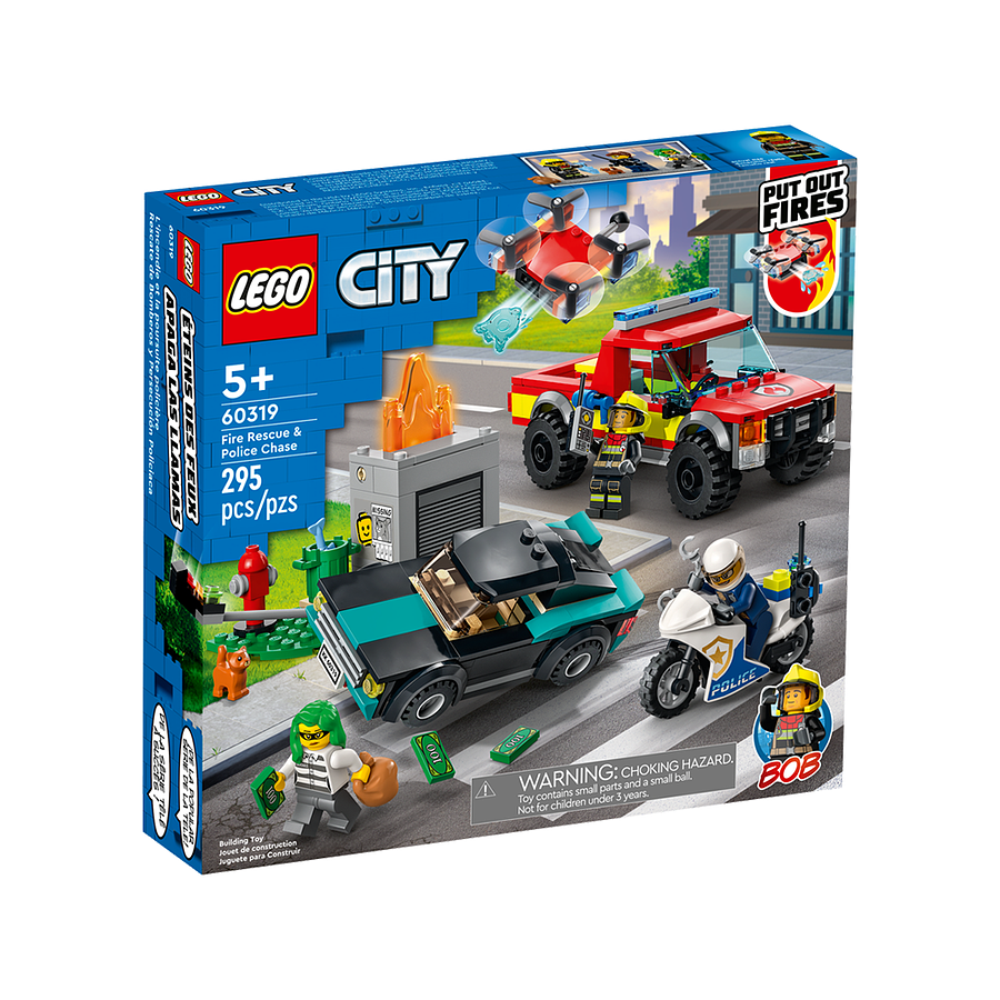 Lego City Rescate de Bomberos Y Persecución Policial 1