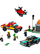Lego City Rescate de Bomberos Y Persecución Policial - Miniatura 2