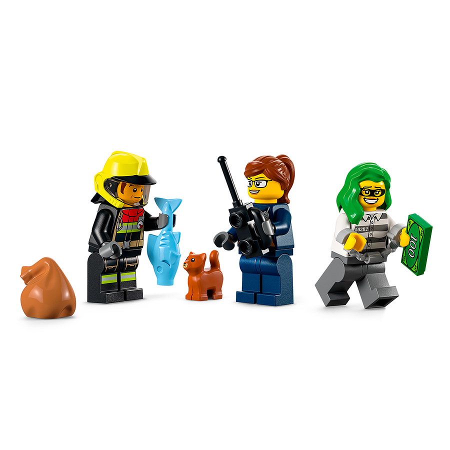 Lego City Rescate de Bomberos Y Persecución Policial 3