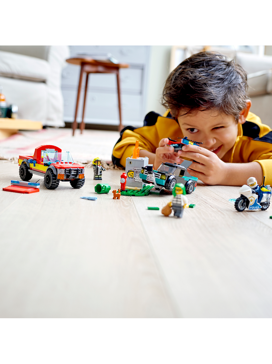 Lego City Rescate de Bomberos Y Persecución Policial 8