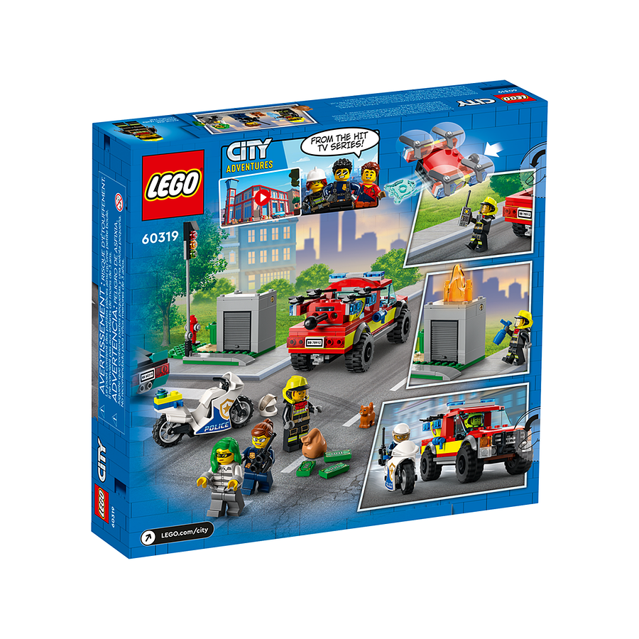 Lego City Rescate de Bomberos Y Persecución Policial 7