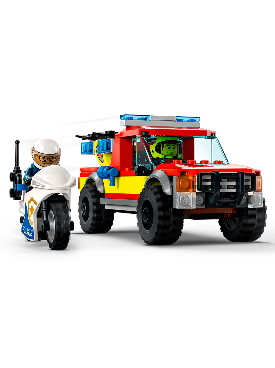 Lego City Rescate de Bomberos Y Persecución Policial 4