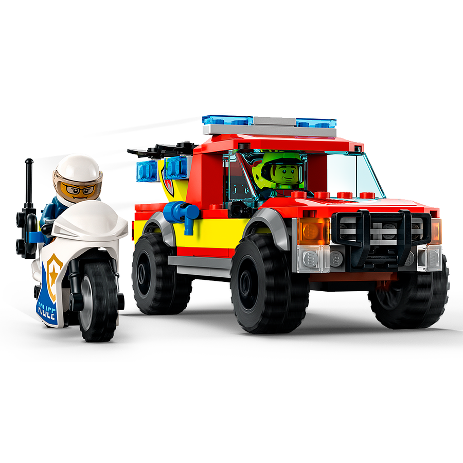 Lego City Rescate de Bomberos Y Persecución Policial 4