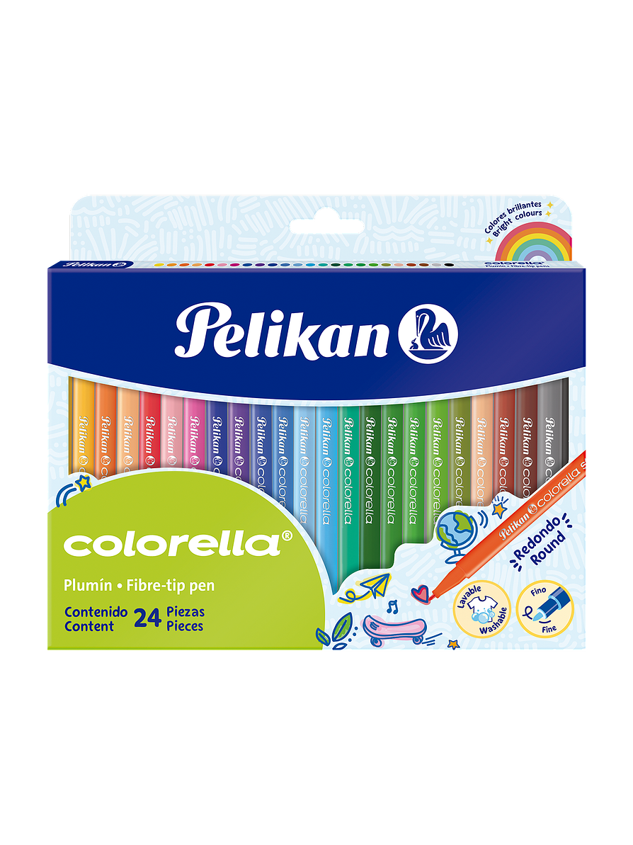 Plumón Colorella Pelikan x 24 Unidades 1