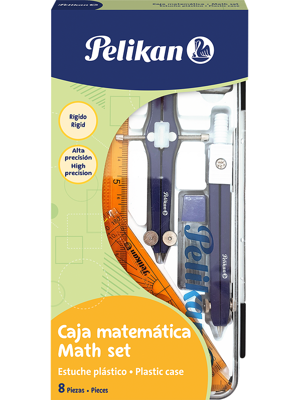Caja Matemática Pelikan x 8 Piezas 1