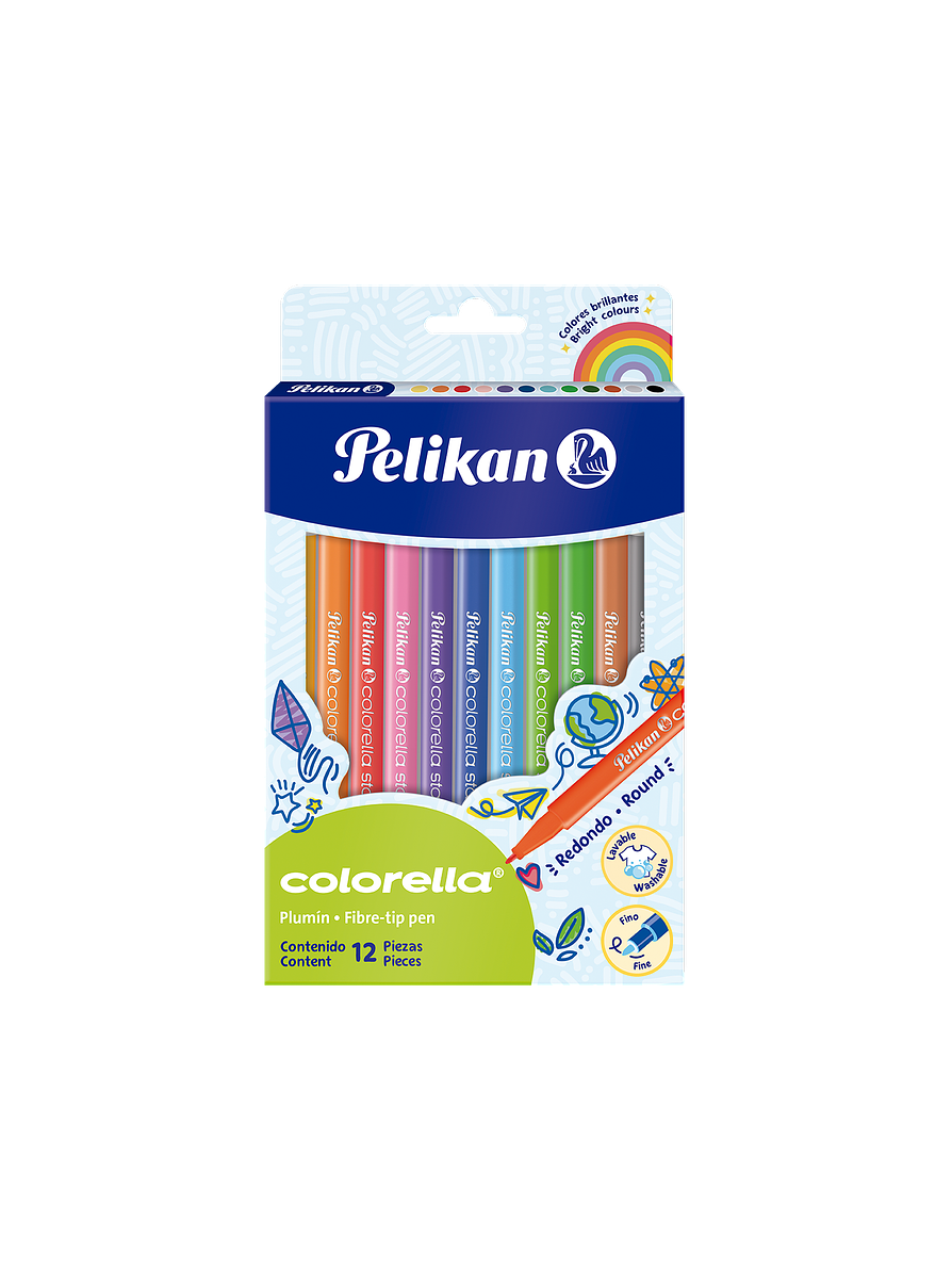 Plumón Colorella Star Pelikan x 12 Unidades 1
