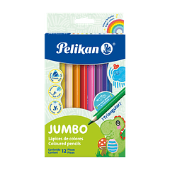 Colores Pelikan Jumbo Triangulares x 12 unidades
