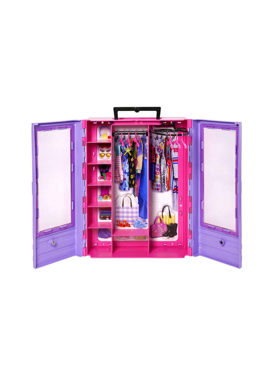 Barbie Fashionista Armario Portátil Con Muñeca 3