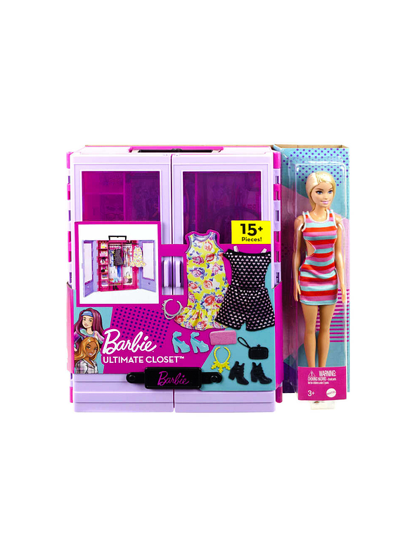 Barbie Fashionista Armario Portátil Con Muñeca 2