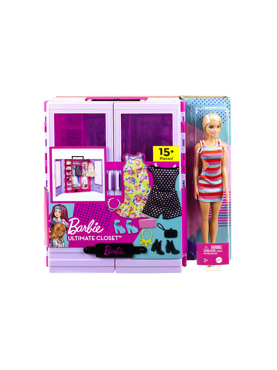 Barbie Fashionista Armario Portátil Con Muñeca 2