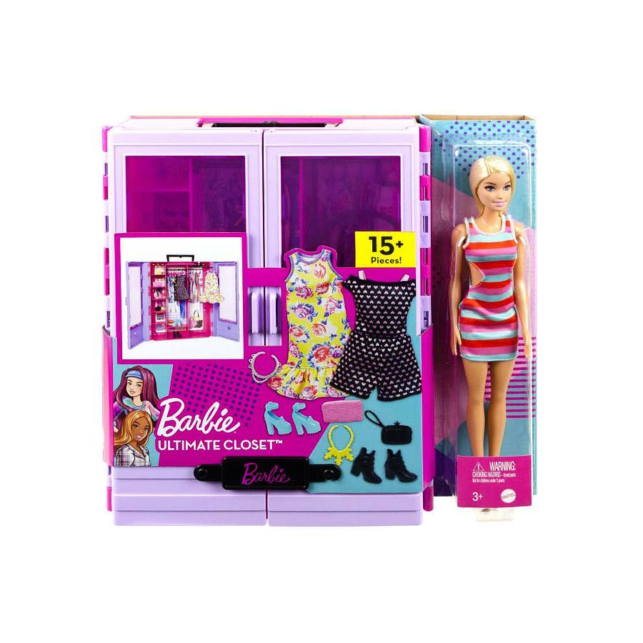 Barbie Fashionista Armario Portátil Con Muñeca 2