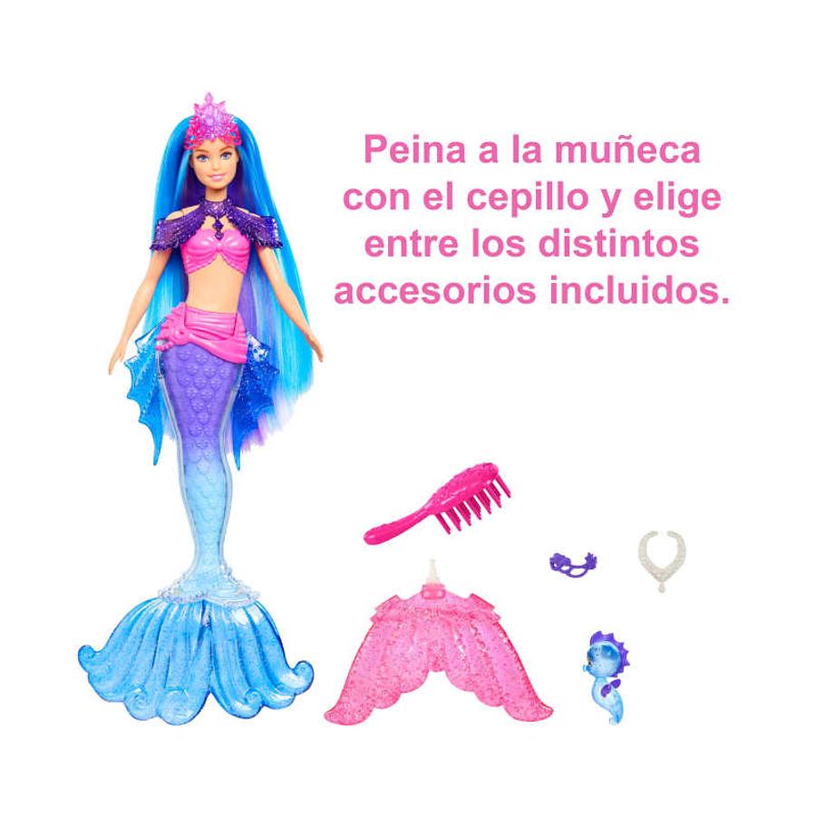 Barbie Muñeca Sirena Malibu  3