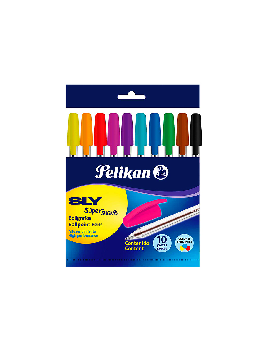Lapiceros Sly Pelikan X 10 Unidades 1