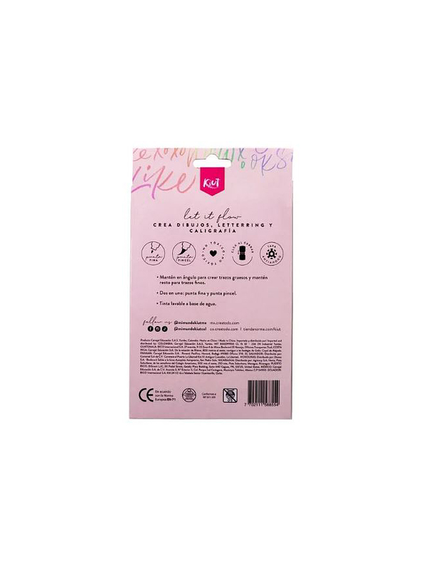 Marcadores Punta Pincel Kiut X 12 Unidades 3