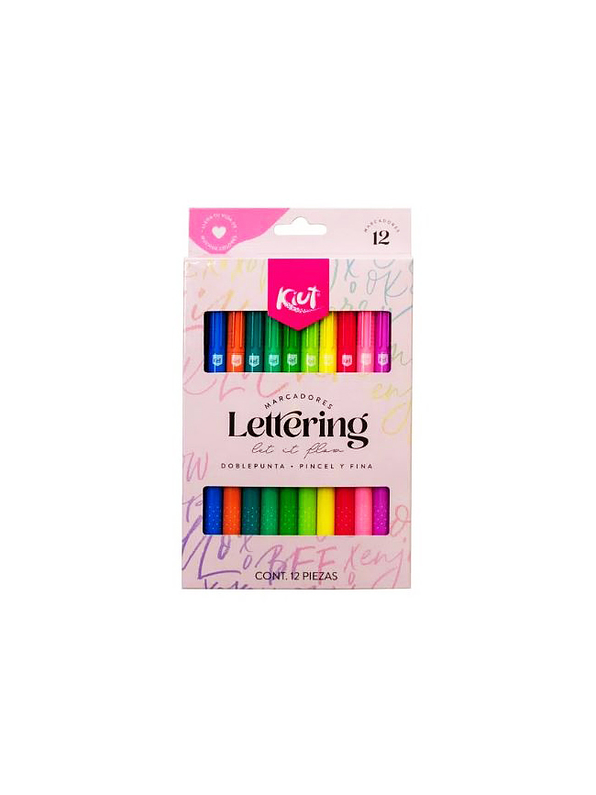 Marcadores Punta Pincel Kiut X 12 Unidades 1