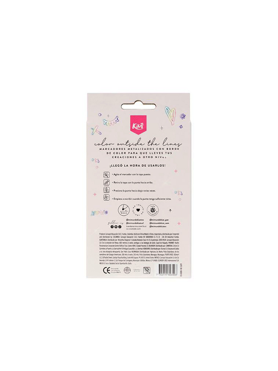 Marcadores Kiut Outliners X 8 Unidades 3